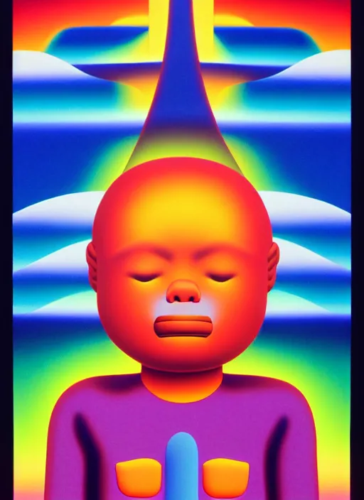 Image similar to warrior by shusei nagaoka, kaws, david rudnick, airbrush on canvas, pastell colours, cell shaded, 8 k