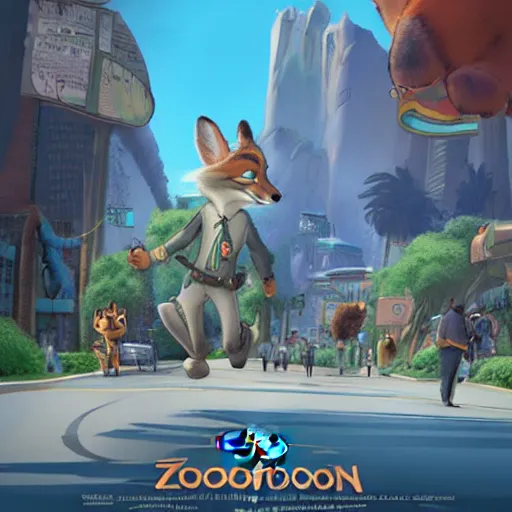 Image similar to zootopia concept art