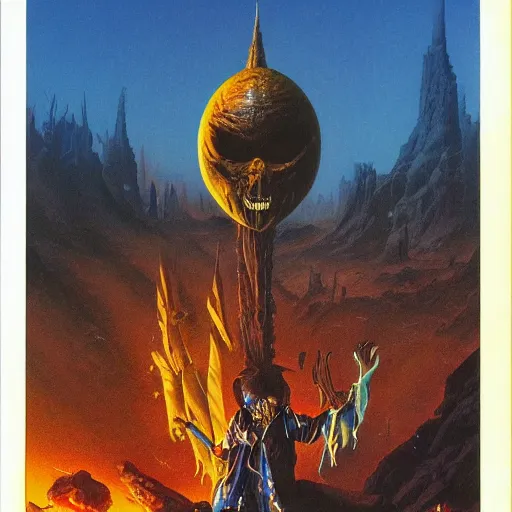 Prompt: ordinary evil man by bruce pennington and jeff easley, 8 k resolution