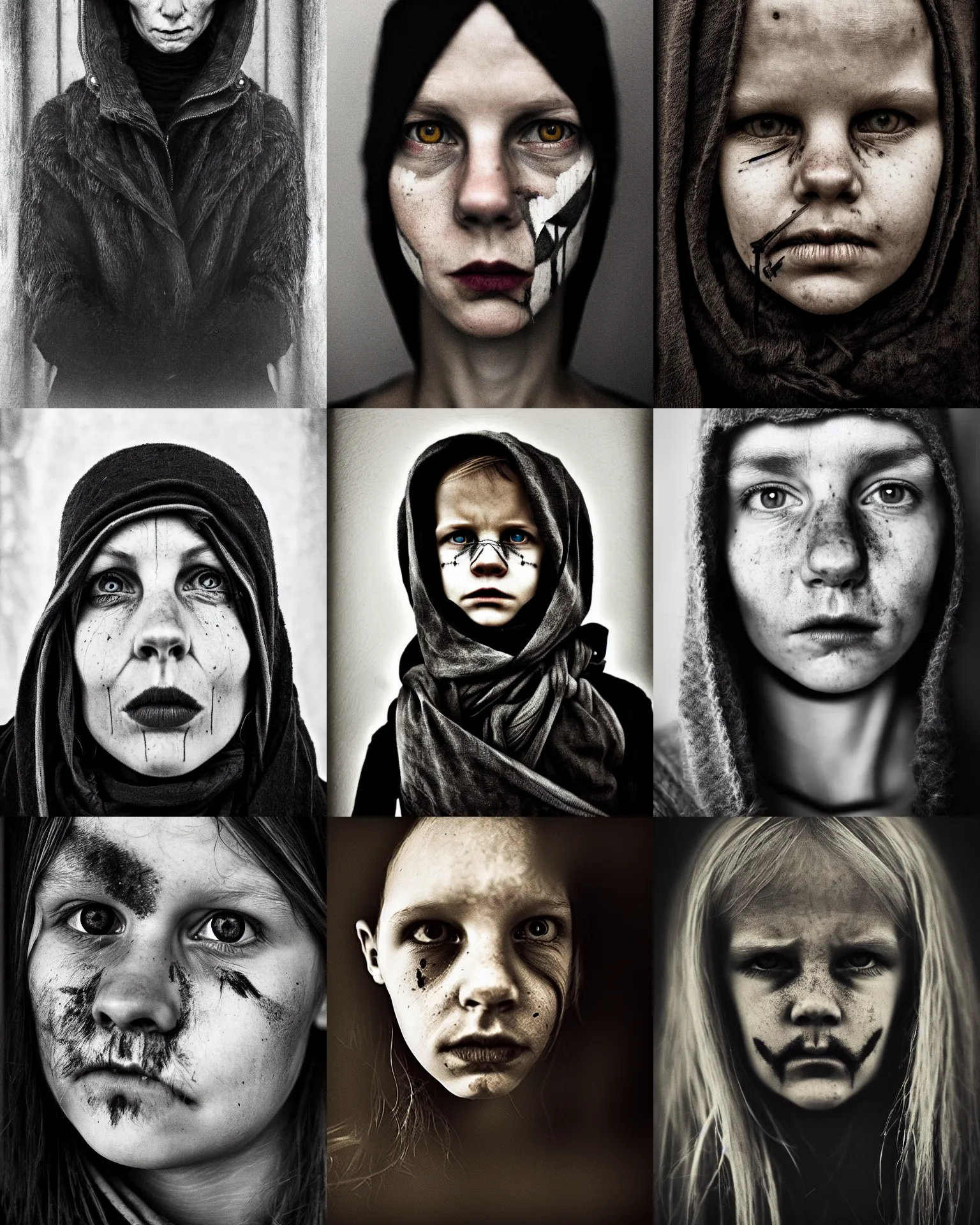 Prompt: a portrait of the thief by Malin Falch, perfect faces, dark, brave
