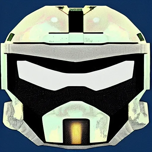 Image similar to master chief face