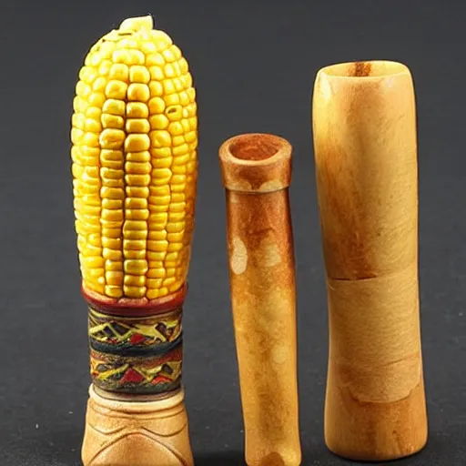 Image similar to a corn cob pipe in different makes, varying art styles, close - ups, varying angles, frames