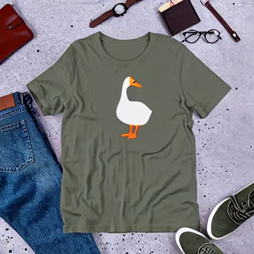 Image similar to cute goose t - shirt decal design