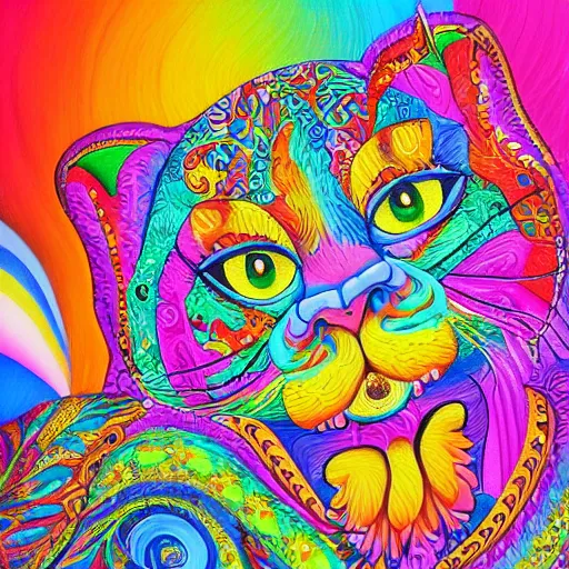 Image similar to an incredibly detailed masterpiece collaborative painting by Lisa Frank, ornate, detailed, high resolution, wow!, intricate