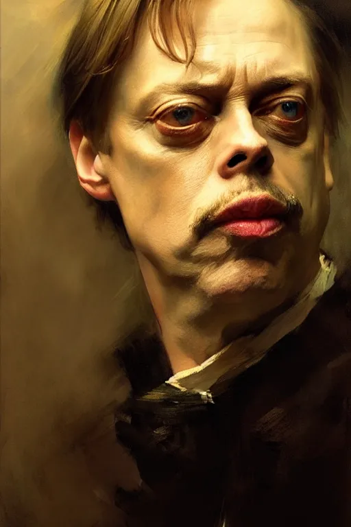 Image similar to beautiful portrait half steve buscemi half artisan loaf of sourdough bread, art by anders zorn, wonderful masterpiece by greg rutkowski, beautiful cinematic light, american romanticism thomas lawrence, greg rutkowski