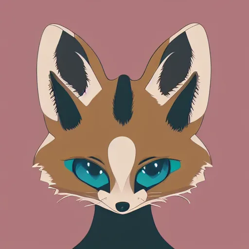 Image similar to fennec fox, clean cel shaded vector art. shutterstock. behance hd by lois van baarle, artgerm, helen huang, by makoto shinkai and ilya kuvshinov, rossdraws, illustration, foolish