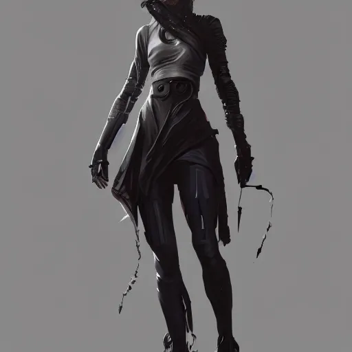 Prompt: cyberpunk character, full body shot, concept art, character sheet, painted by stanley lau, painted by greg rutkowski, painted by stanley artgerm, digital art, trending on artstation