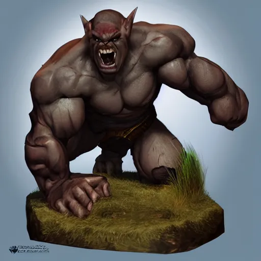 Prompt: beautiful Orc, proud pose, detailed, harsh lighting, multiple artists
