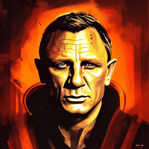 Image similar to portrait of a daniel craig by greg rutkowski, jedi knight, he is 3 5 years old, star wars expanded universe, wearing imperial gear, highly detailed portrait, digital painting, artstation, concept art, smooth, sharp foccus ilustration, artstation hq