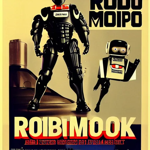 Image similar to robocop got milk? poster