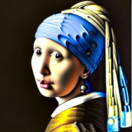 Image similar to roger stone as the girl with the pearl earring,