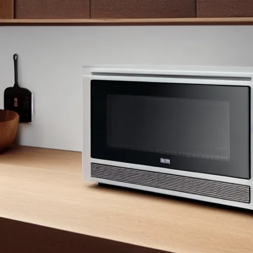 The Braun microwave, designed by Dieter Rams, is the, Stable Diffusion