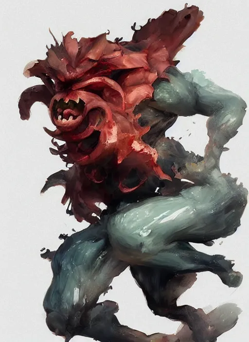 Prompt: semi reallistic gouache gesture painting, by yoshitaka amano, by ruan jia, by conrad roset, by dofus online artists, detailed anime 3 d render of an monstruous anthropomorphic watermelon lion, portrait, cgsociety, artstation, rococo mechanical, digital reality, sf 5 ink style, dieselpunk atmosphere, gesture drawn