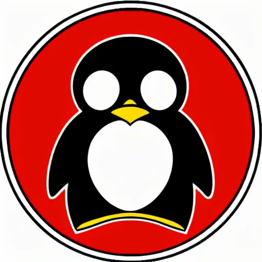 Image similar to a premium vector logo of tux the penguin