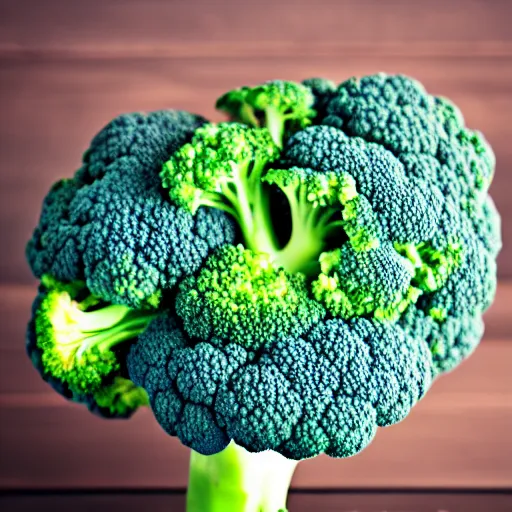 Image similar to blue colored broccoli