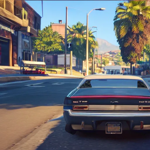 Image similar to screenshot of Grand Theft Auto 6: Kingston, for ps5, Highly Detailed, Unreal engine 5, HD, 8k, GTX 3090,