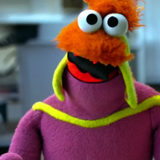 Prompt: satan as a muppet