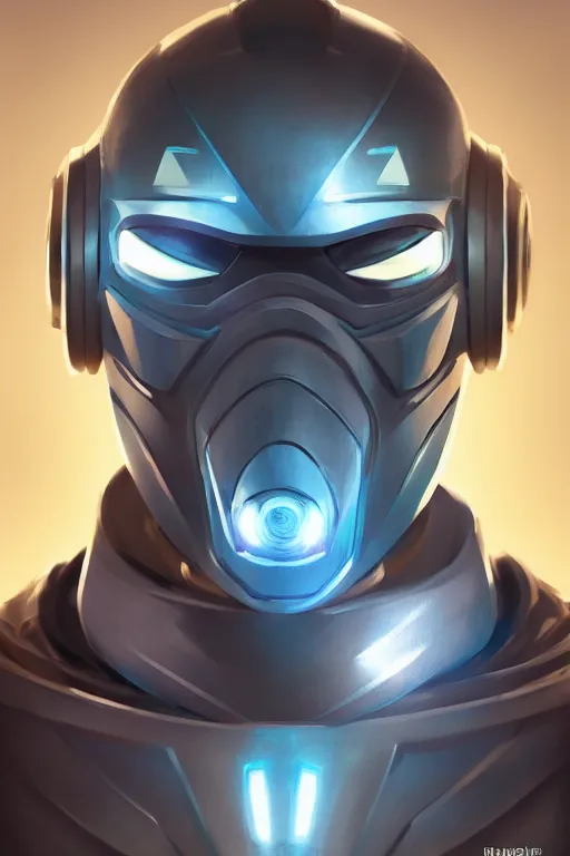 Image similar to epic mask helmet robot ninja portrait stylized as fornite style game design fanart by concept artist gervasio canda, behance hd by jesper ejsing, by rhads, makoto shinkai and lois van baarle, ilya kuvshinov, rossdraws global illumination radiating a glowing aura global illumination ray tracing hdr render in unreal engine 5