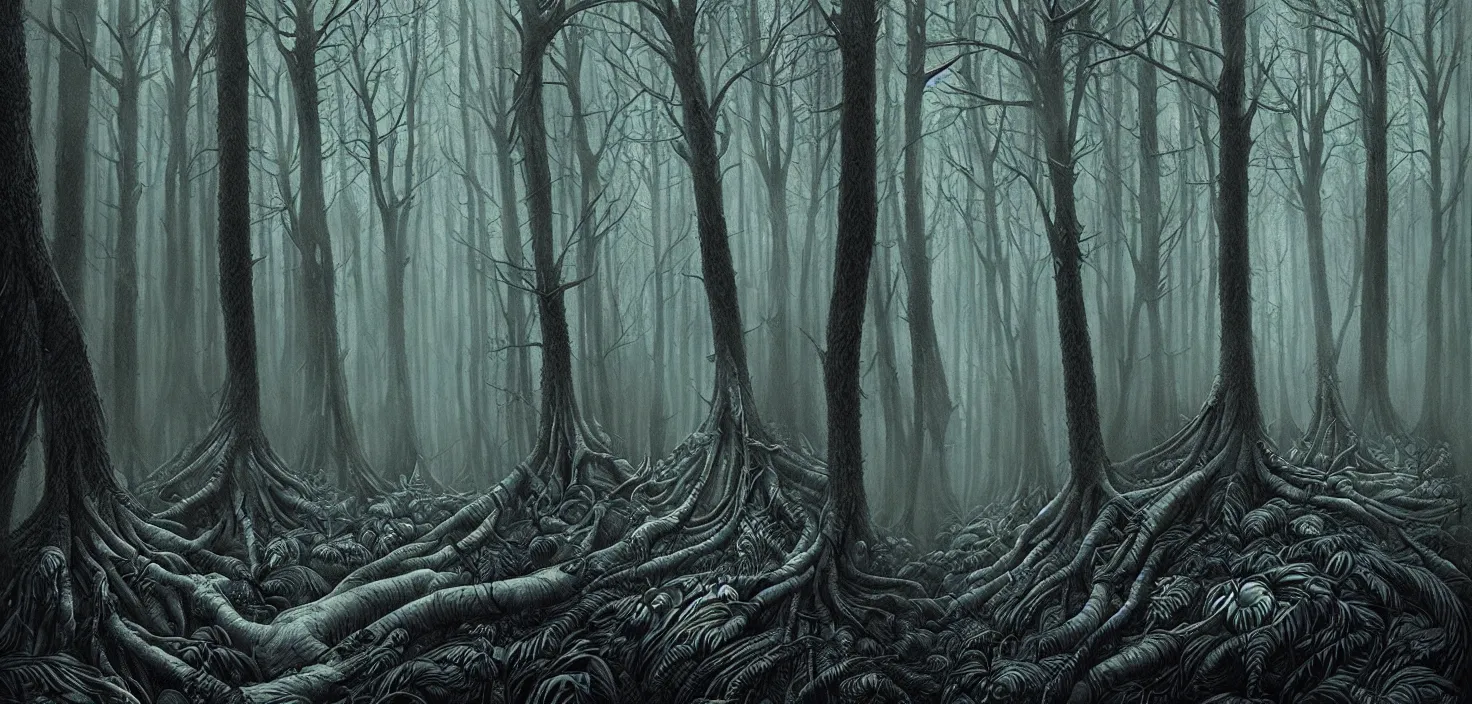 Image similar to dark forest by ferez andrew