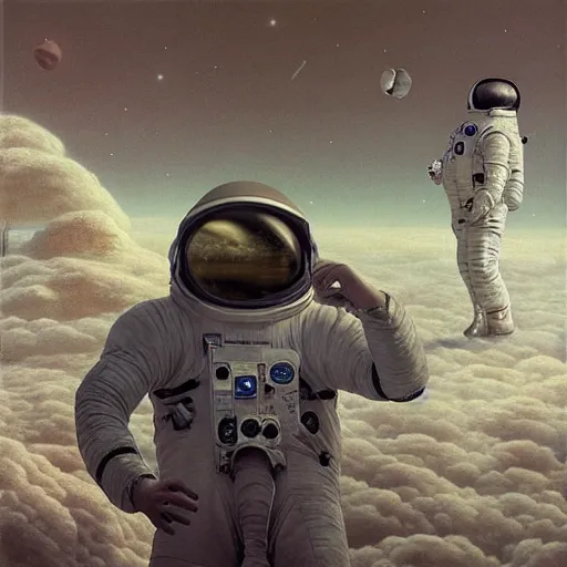 Prompt: hyperrealistic surrealism, David Friedrich, Kenne Gregoire, award winning masterpiece with incredible details, Zhang Kechun, a surreal vaporwave vaporwave vaporwave vaporwave vaporwave painting of an astronaut lost in a liminal space, highly detailed