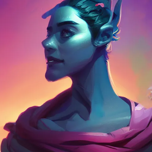 Image similar to profile portrait, maya ali mage, gloomhaven, dynamic lighting, gaudy colors, octane render aesthetic, matte painting concept art, official fanart behance hd artstation by jesper ejsing, by rhads and makoto shinkai and lois van baarle and ilya kuvshinov and rossdraws