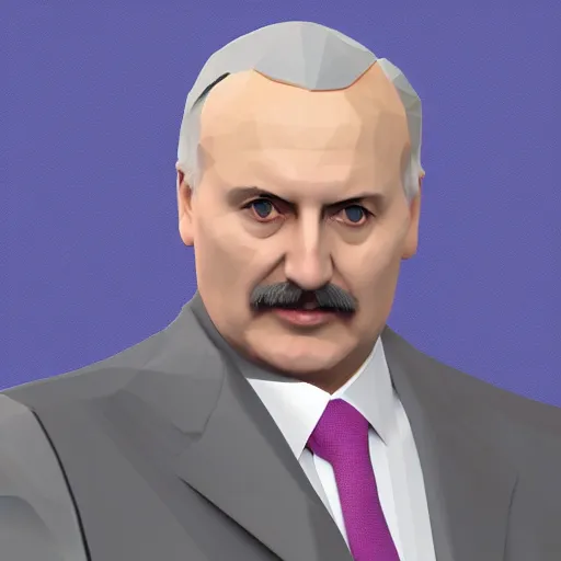 Image similar to Low-poly Alexander Lukashenko