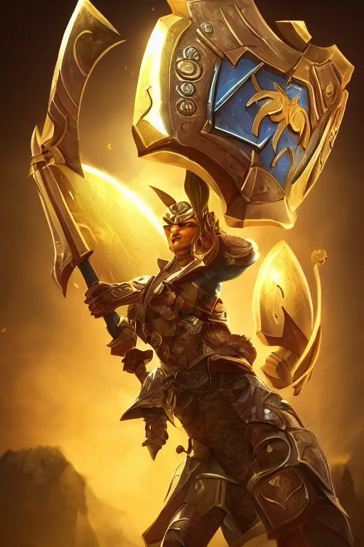 Image similar to shield fantasy epic legends game icon stylized digital illustration radiating a glowing aura global illumination ray tracing hdr fanart arstation by ian pesty and katarzyna da „ bek - chmiel