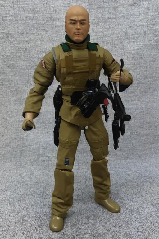 Prompt: 8 k high definition, 1 9 8 0 hasbro style gi joe action figure, full body, highly detailed, sci fi, joytoy!! gi joe classified!! tactical gear, mecha!! photorealistic