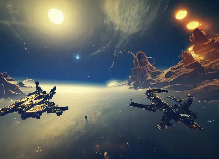 Image similar to no man's sky videogame beautiful screenshot