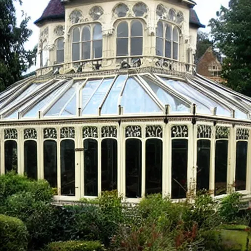 Image similar to victorian gothic conservatories