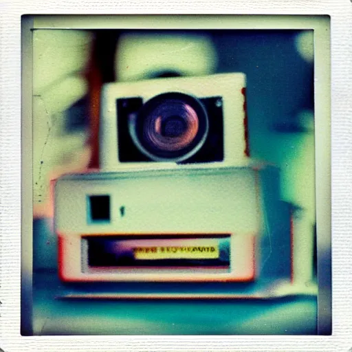 Image similar to glitch, polaroid