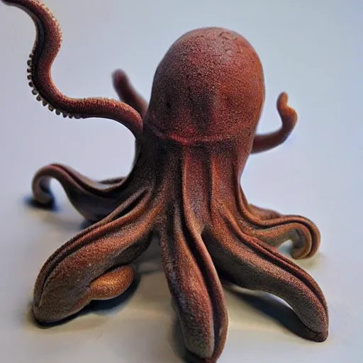 Prompt: a perfectly rendered octopus humanoid. Friendly, charming.