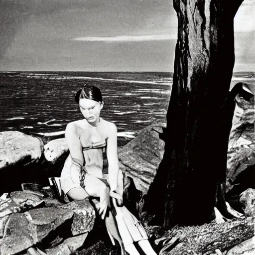 Prompt: a portrait of a character in a scenic environment by Margaret Bourke-White