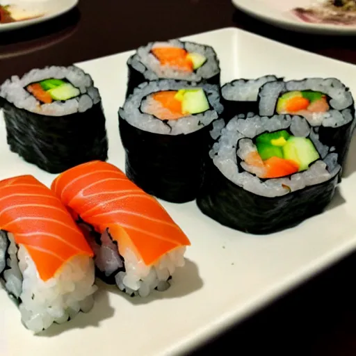 Image similar to disgusting sushi meal