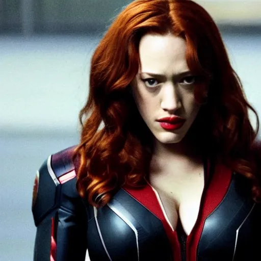 Image similar to a still of kat dennings as black widow in iron man 2 ( 2 0 1 0 )