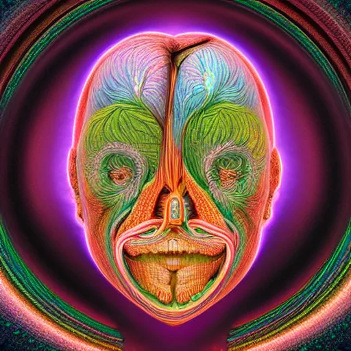 Image similar to a pair of human head with a heart shape in the middle of it, a computer rendering by Alex Grey, by Earnst Haeckel, featured on zbrush central, psychedelic art, lovecraftian, fractalism, zbrush