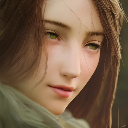 Image similar to Beautiful Aerith Gainsborough in real life, face centered portrait, Confident, fog, rain, volumetric lighting, beautiful, golden hour, sharp focus, ultra detailed, cgsociety by Leesha Hannigan, Ross Tran, Thierry Doizon, Kai Carpenter, Ignacio Fernández Ríos _C 9.5