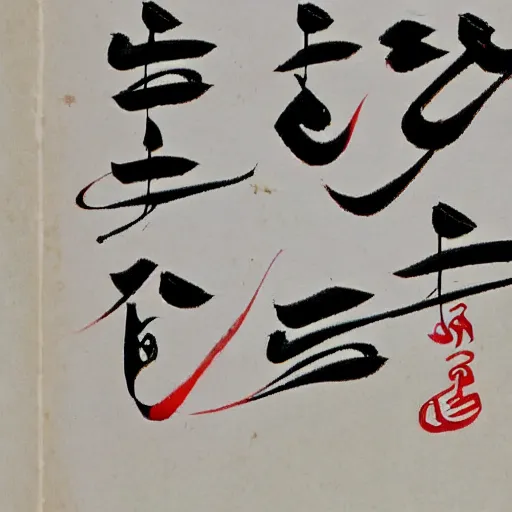 Image similar to poem written in arabic chinese script