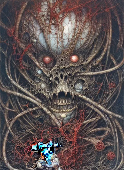 Image similar to spirit of Mickey mouse, highly detailed, art by Ayami Kojima, Beksinski, Giger