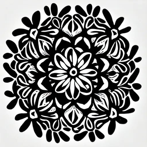 Image similar to zen flowers ink