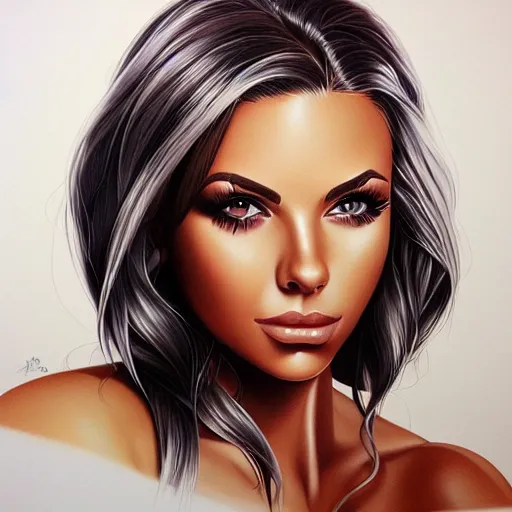 Prompt: portrait of adriana chechik by artgerm