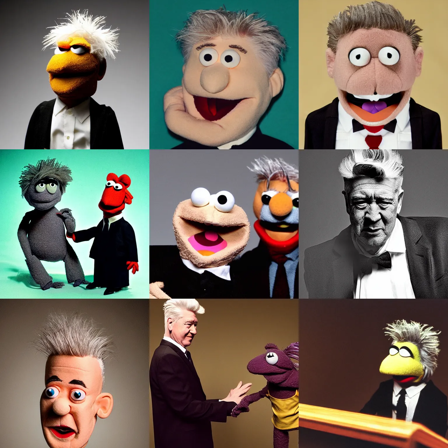 Prompt: david lynch as a muppet