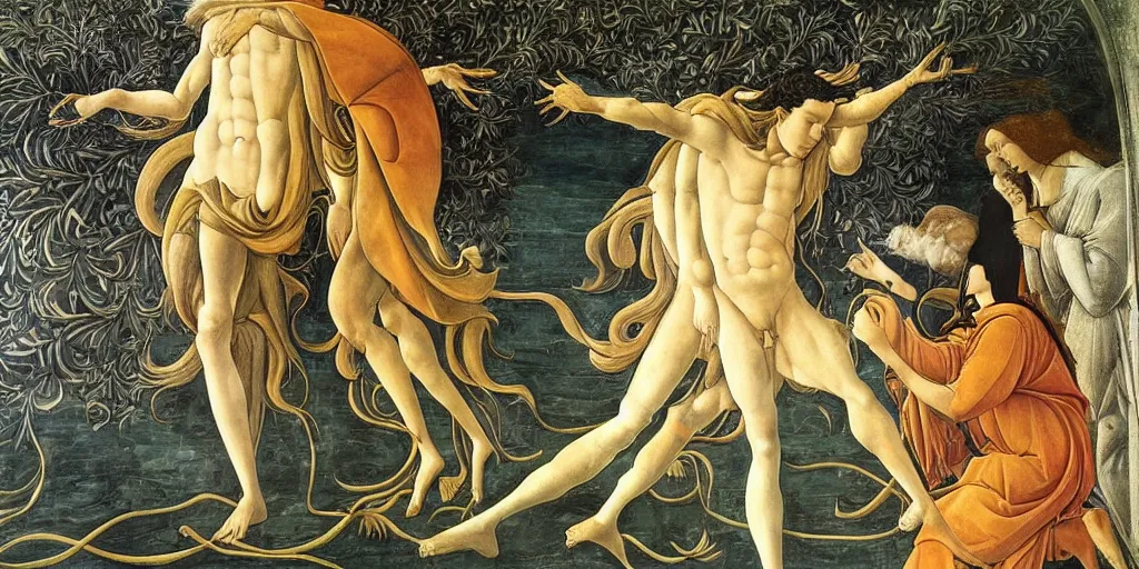 Image similar to morpheus by sandro botticelli