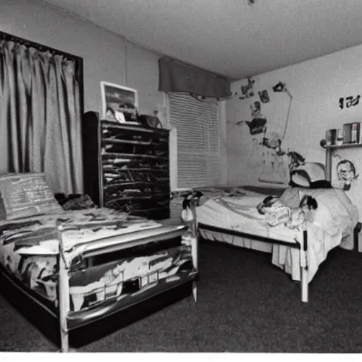 Image similar to a photo of the typical nambour, 1 0 year old boy's bedroom in the year 1 9 9 4