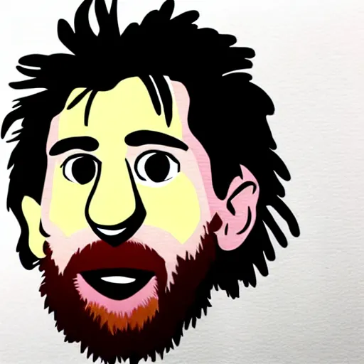 Prompt: portrait of muppet Lionel Messi