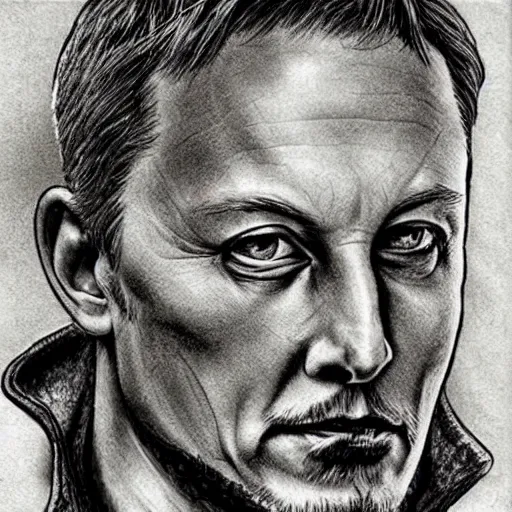 Image similar to musk michelangelo