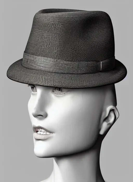 Image similar to fedora, au naturel, hyper detailed, digital art, trending in artstation, cinematic lighting, studio quality, smooth render, unreal engine 5 rendered, octane rendered