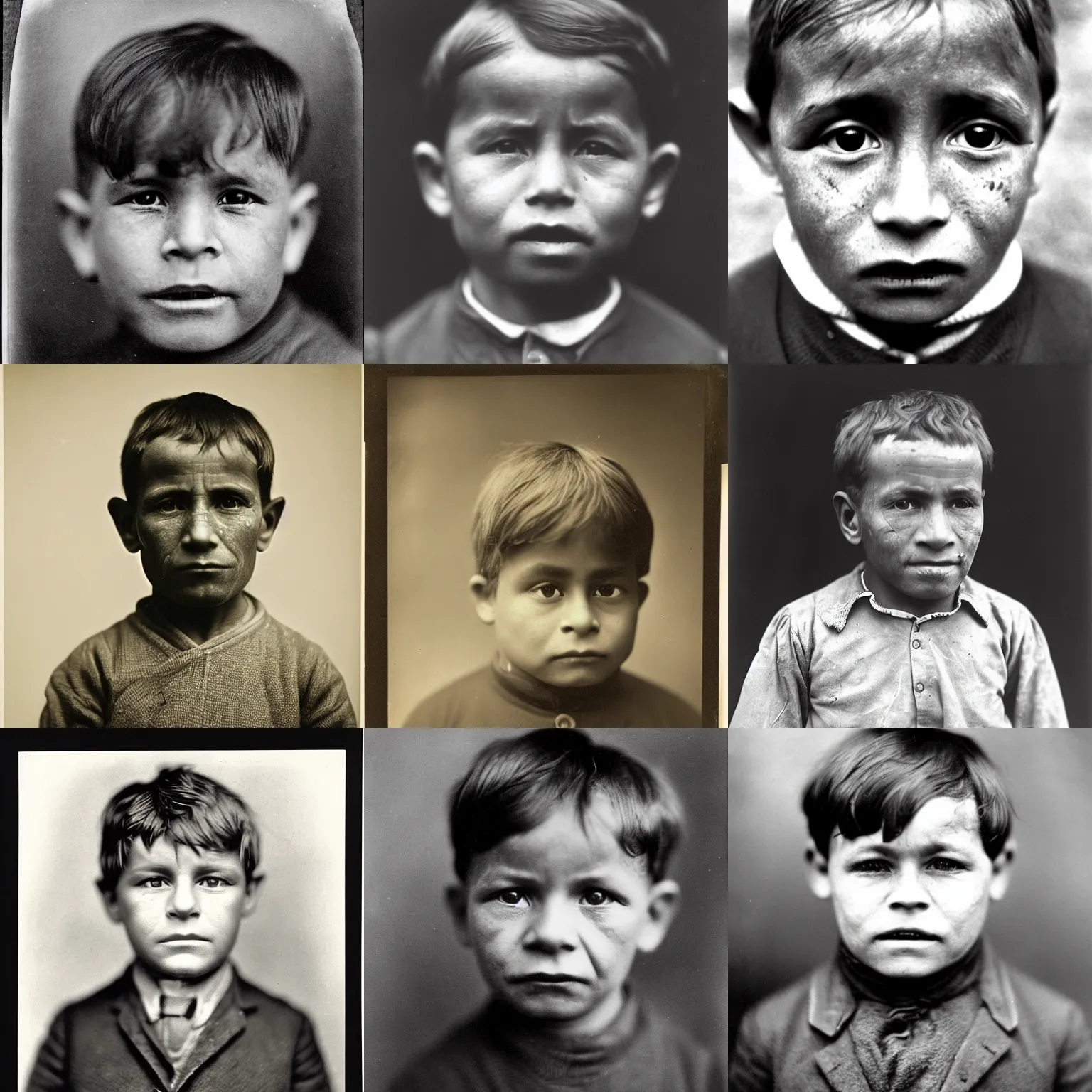 Facial Portrait Of A 5 Year Old Boy 1 9 0 9 Stable Diffusion OpenArt