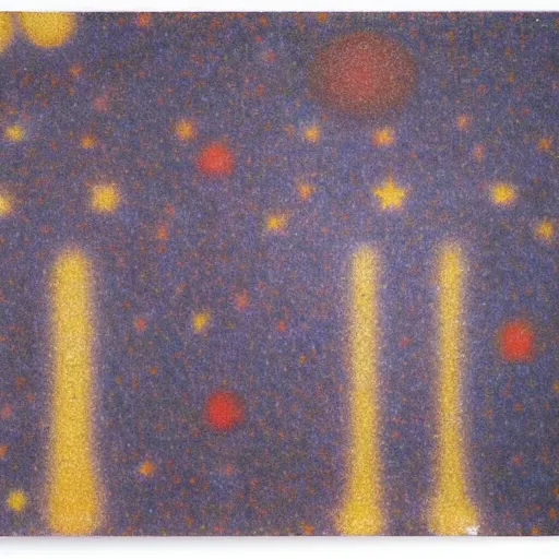 Prompt: Liminal space in outer space by Georges Seurat