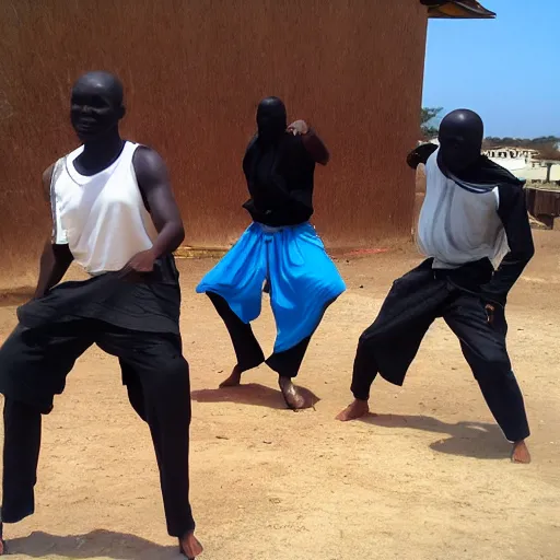 Image similar to african ninjas